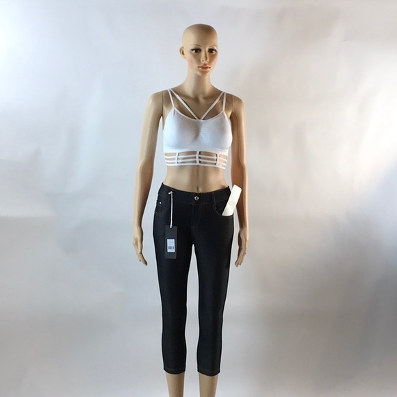 Yelete Pants - DENIM BLUE CAPRI JEGGING-COLOR MAY VARY-PRICE FIRM